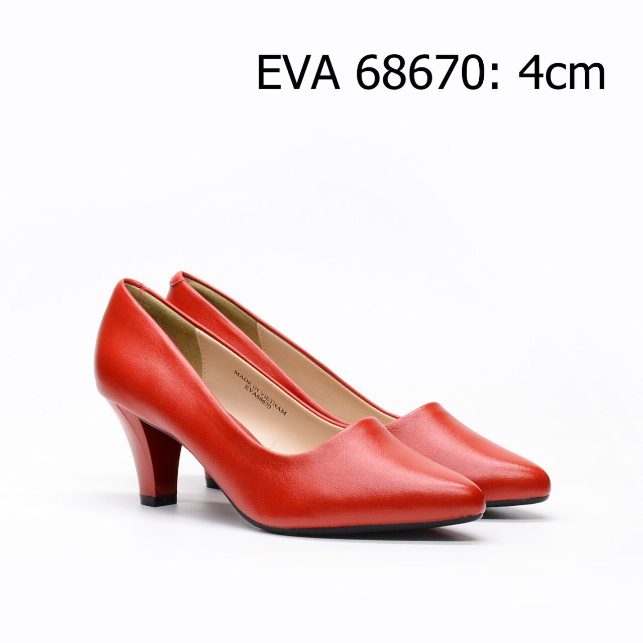 Giày công sở bít mũi EVA68670 thiết kế đơn giản, da mềm đi cực êm
